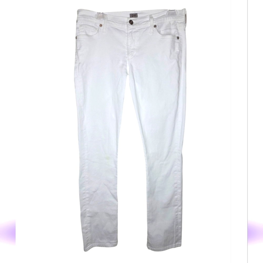 Citizens Of Humanity Ava Straight Leg Classic White Denim Jeans Size 29